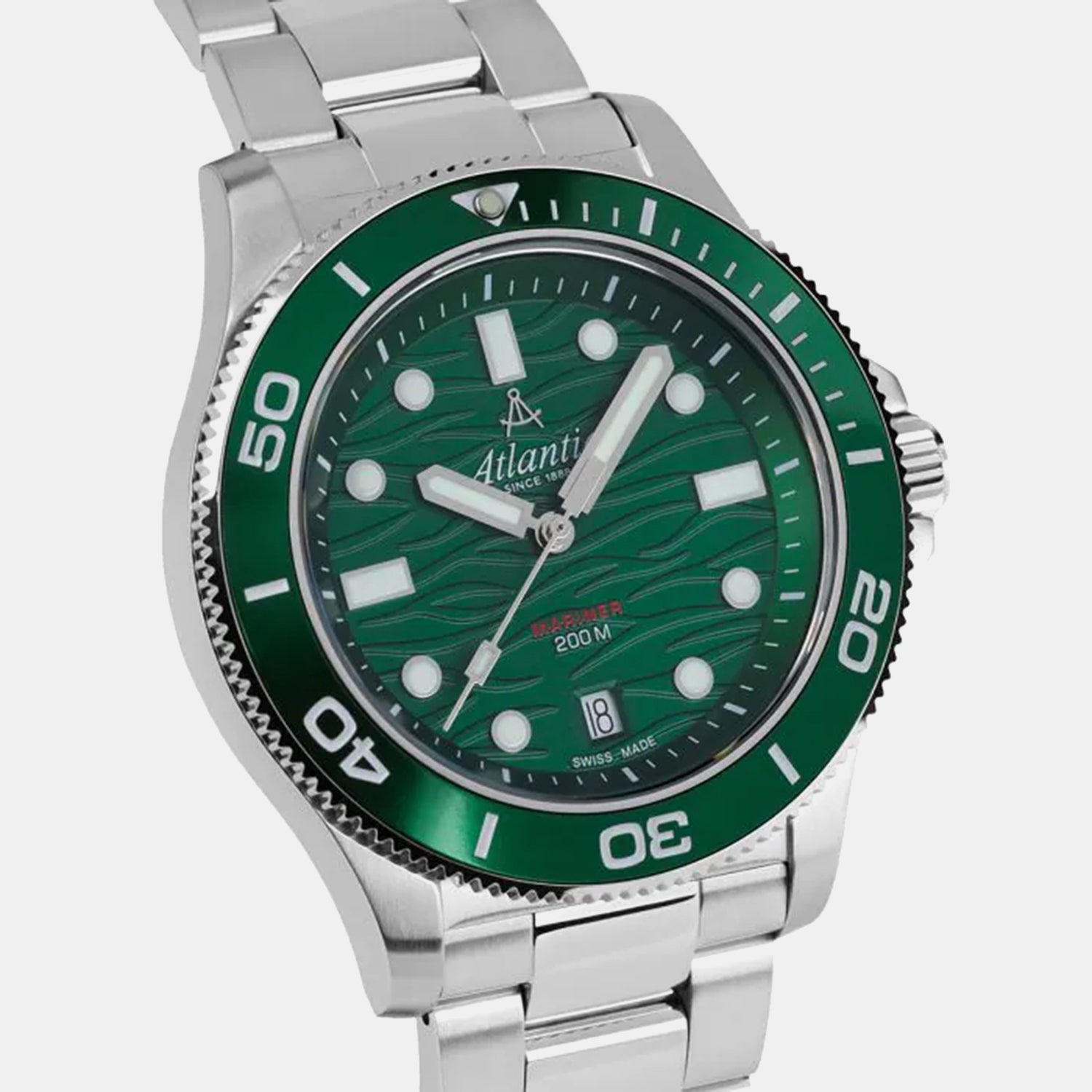 Mariner Men Quartz Green Dial Analog Stainless Steel Watch 81376.41.79