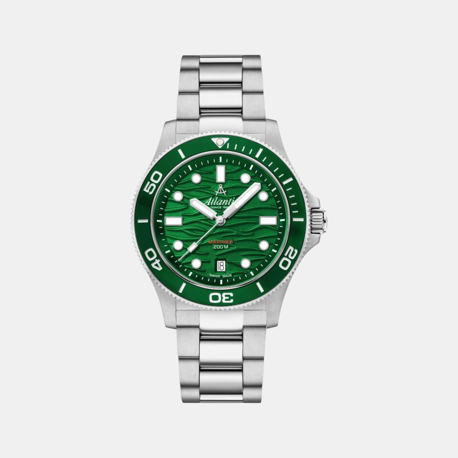 Mariner Men Quartz Green Dial Analog Stainless Steel Watch 81376.41.79
