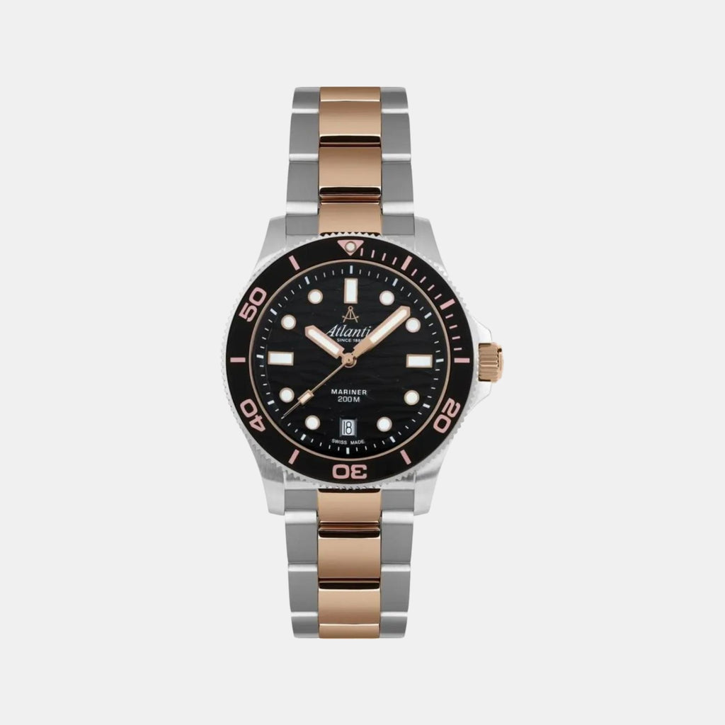 Mariner Men Quartz Black Dial Analog Stainless Steel Watch 81376.43.69R