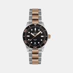 Mariner Men Quartz Black Dial Analog Stainless Steel Watch 81376.43.69R