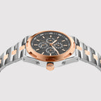 Atlas Men Automatic Black Dial Analog Stainless Steel Watch 815-M10405