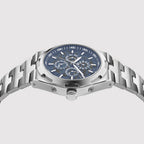 Atlas Men Automatic Blue Dial Multi-Function Stainless Steel Watch 815-M10501