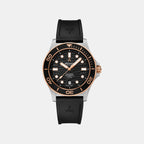 Mariner Wave Men Automatic Black Dial Analog Rubber Watch 81771.43.69 RPU
