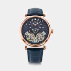 Spiral Men Automatic Blue Dial Analog Leather Watch 821-L30507