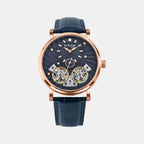 Spiral Men Automatic Blue Dial Analog Leather Watch 821-L30507