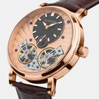 Spiral Men Automatic Rose Gold Dial Multi-Function Leather Watch 821-L30708