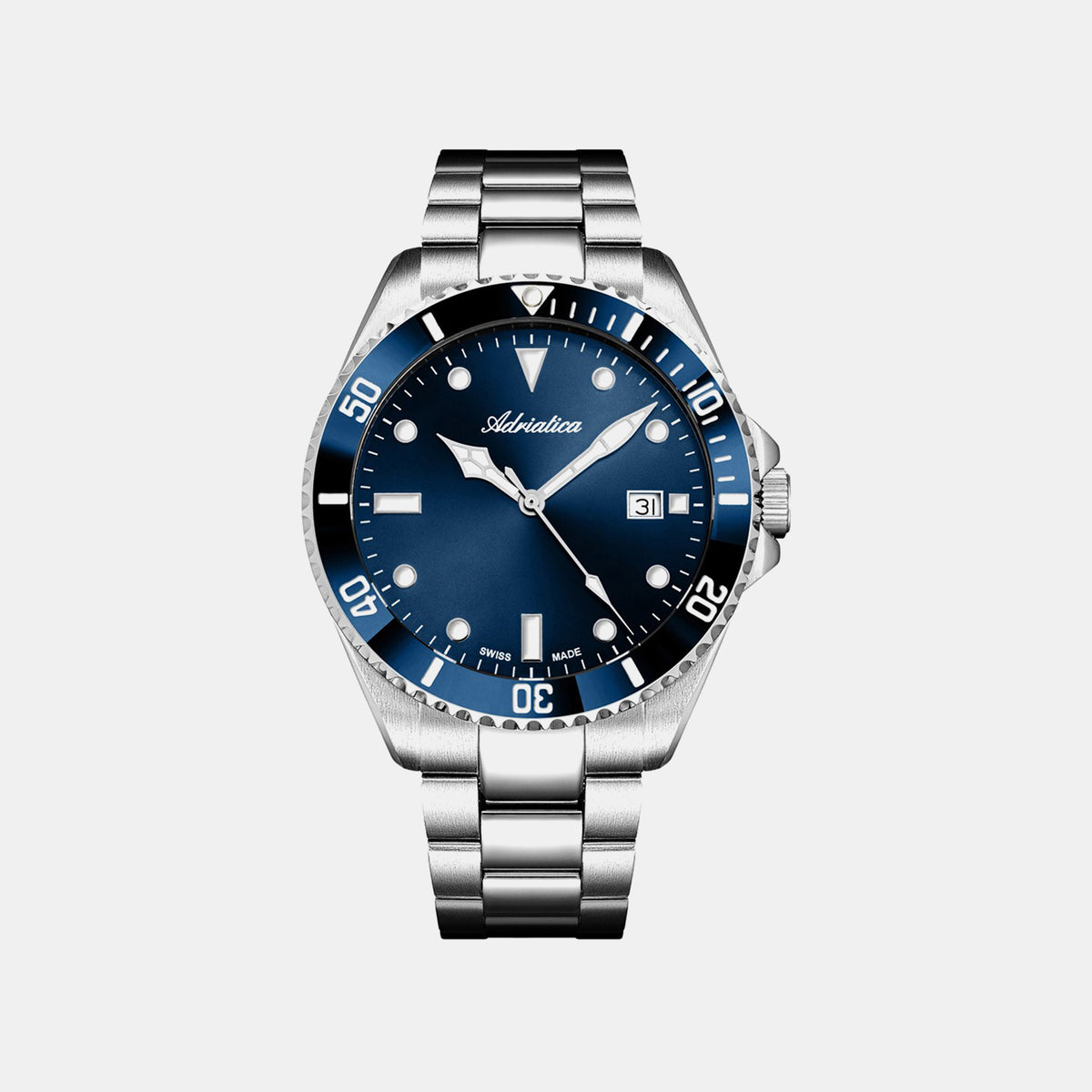 Premiere Men Quartz Blue Dial Analog Stainless Steel Watch A8347.T195Q