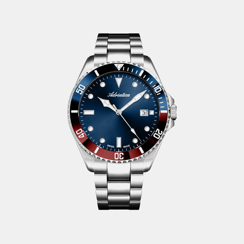 Premiere Men Quartz Blue Dial Analog Stainless Steel Watch A8347.T195QR