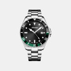 Premiere Men Quartz Black Dial Analog Stainless Steel Watch A8347.W194Q