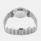 Men Quartz White Dial Analog Metal Watch 8502E-M1114