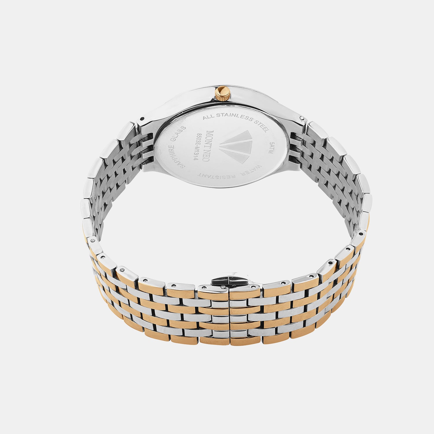 Men Quartz Green Dial Analog Metal Watch 8503E-M1314