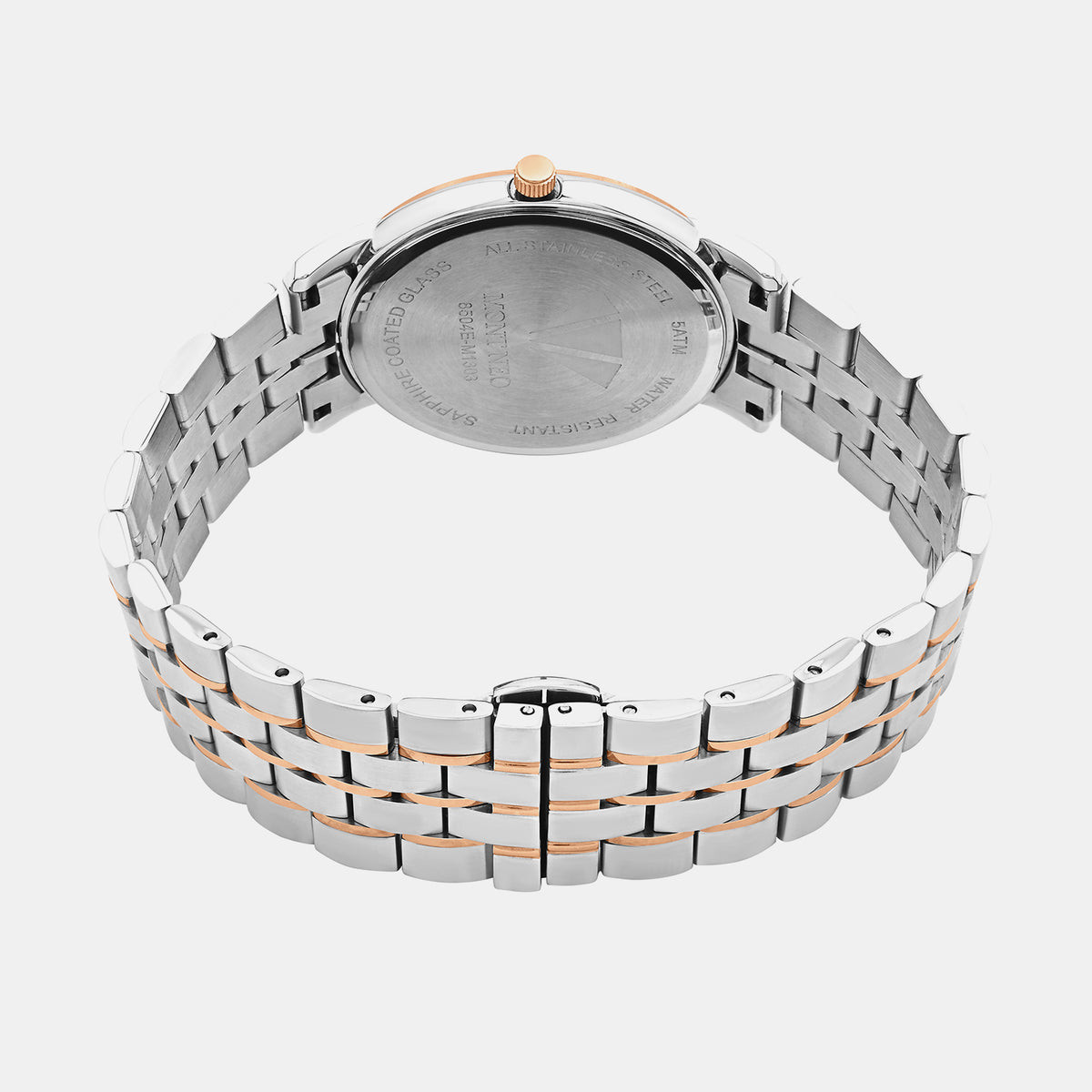Men Quartz Silver Dial Analog Metal Watch 8504E-M1303