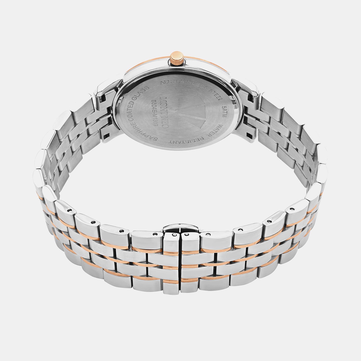 Men Quartz Silver Dial Analog Metal Watch 8504E-M1303