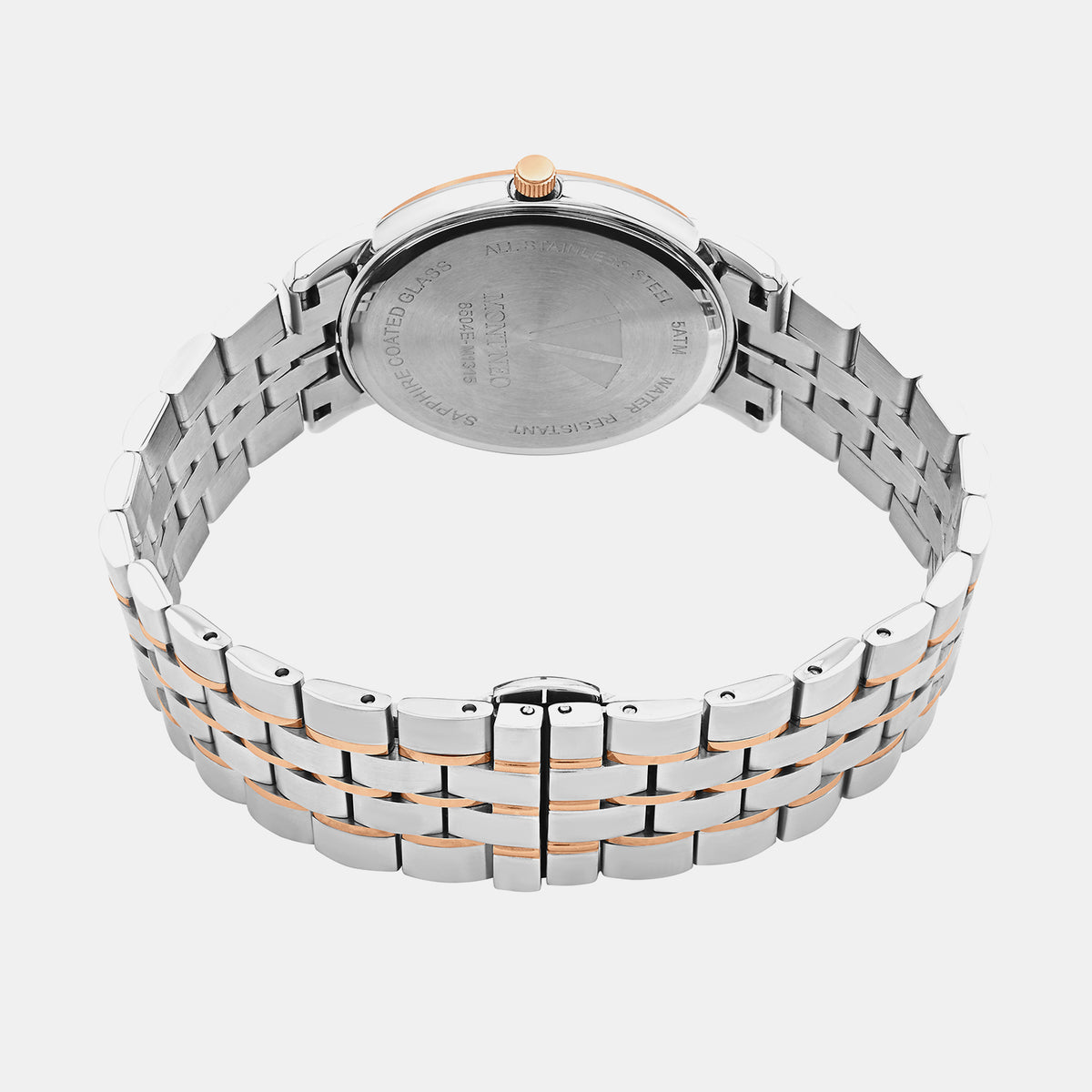 Men Quartz Grey Dial Analog Metal Watch 8504E-M1315