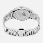 Men Quartz Silver Dial Analog Metal Watch 8506E-M1103