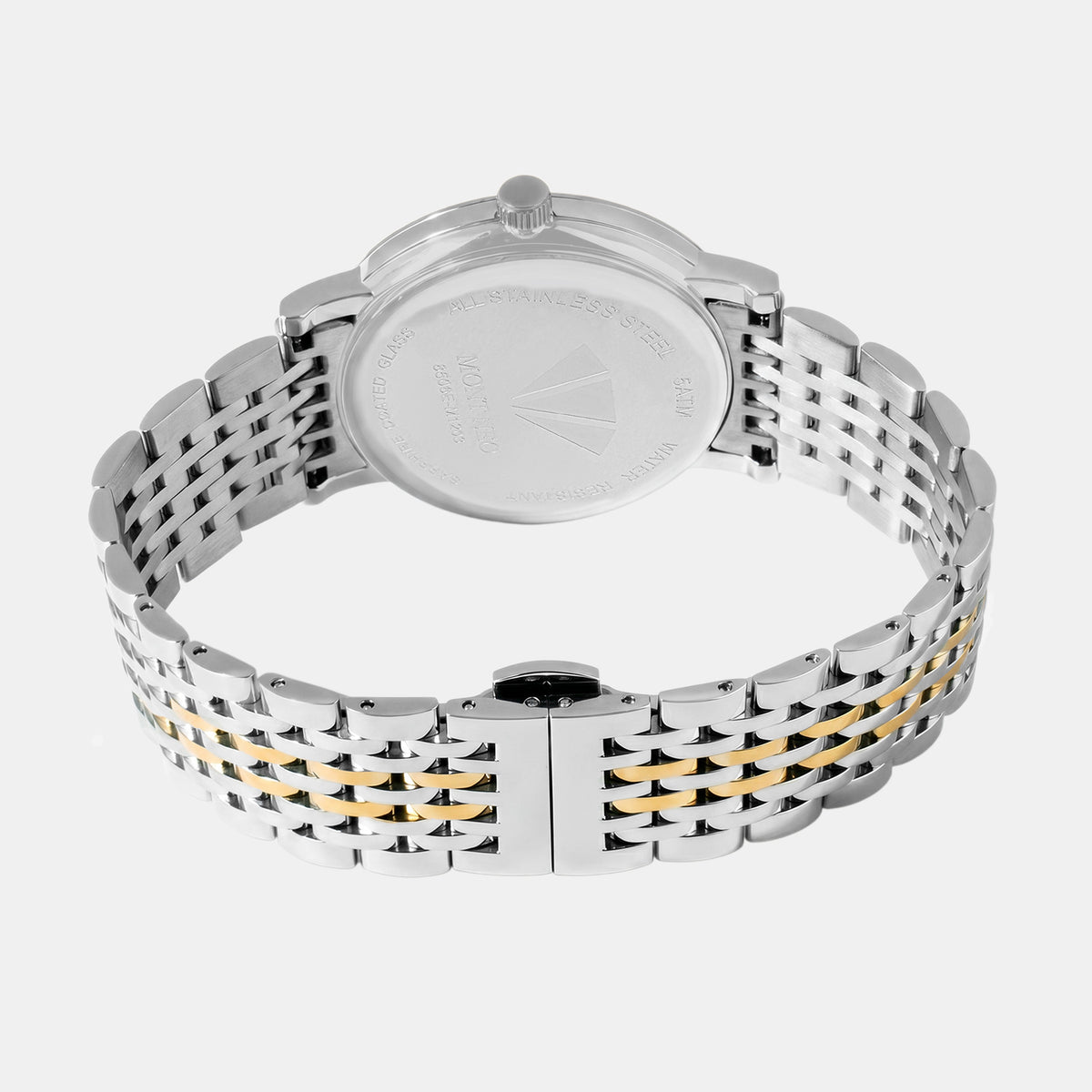 Men Quartz Silver Dial Analog Metal Watch 8506E-M1203