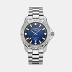 Deep Sea 200 Men Quartz Blue Dial Analog Stainless Steel Watch 860833 41 45 70