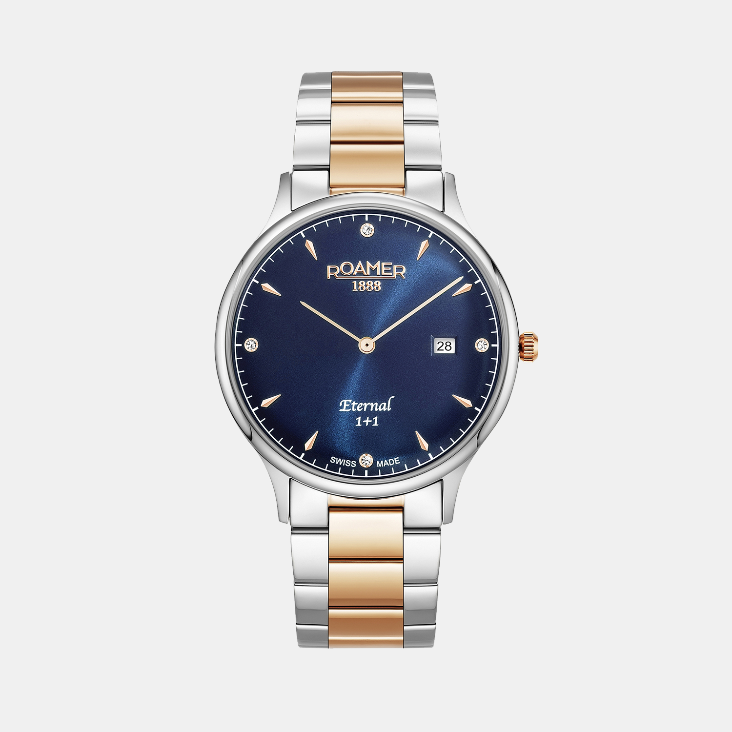 Eternal Men Quartz Blue Dial Analog Stainless Steel Watch 863833 49 45 50