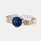 Eternal Men Quartz Blue Dial Analog Stainless Steel Watch 863833 49 45 50