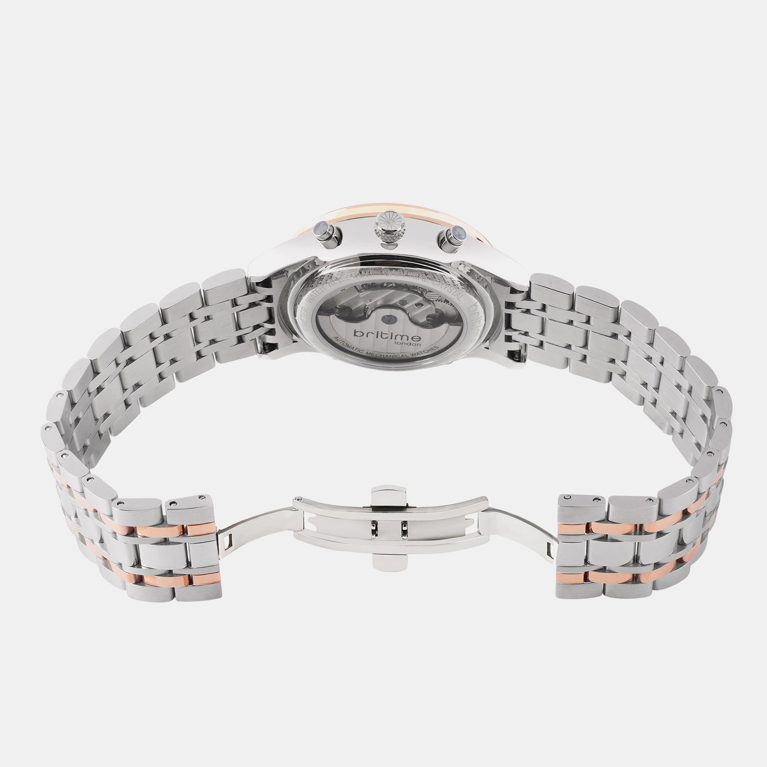 Men Automatic Grey Dial Multi-Function Metal Watch 867-L31505