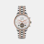 Celestial Men Automatic White Dial Chronograph Metal Watch 867-M30305
