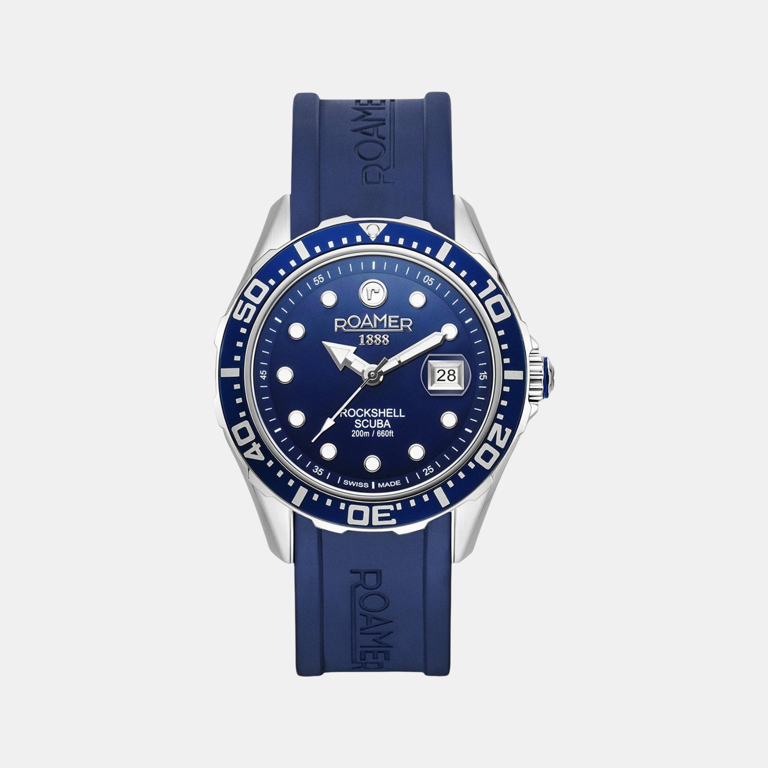 Rockshell Mark III Scuba Men Quartz Blue Dial Analog Rubber Watch 867833 41 45 02