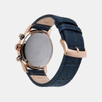 Men Quartz Blue Dial Chronograph Leather Watch 87461.44.55