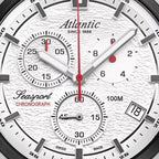 Men Quartz White Dial Chronograph Stainless Steel Watch 87466.42.21