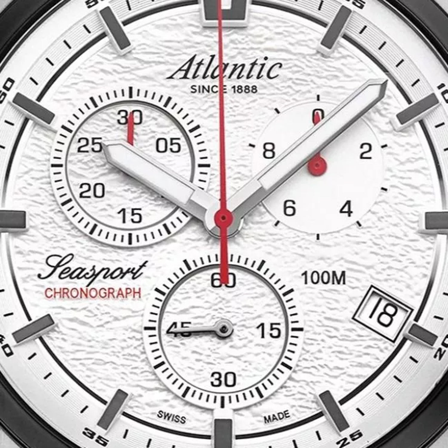 Men Quartz White Dial Chronograph Stainless Steel Watch 87466.42.21