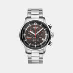 Atlantic Men Quartz Anthracite Dial Chronograph Stainless Steel Watch 87466.42.41-1