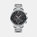Atlantic Men Quartz Black Dial Chronograph Stainless Steel Watch 87466.42.45-1