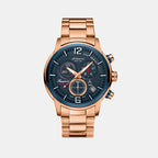 Atlantic Men Quartz Blue Dial Chronograph Stainless Steel Watch 87466.44.55-1