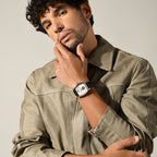 Britime Men Square Silver watch