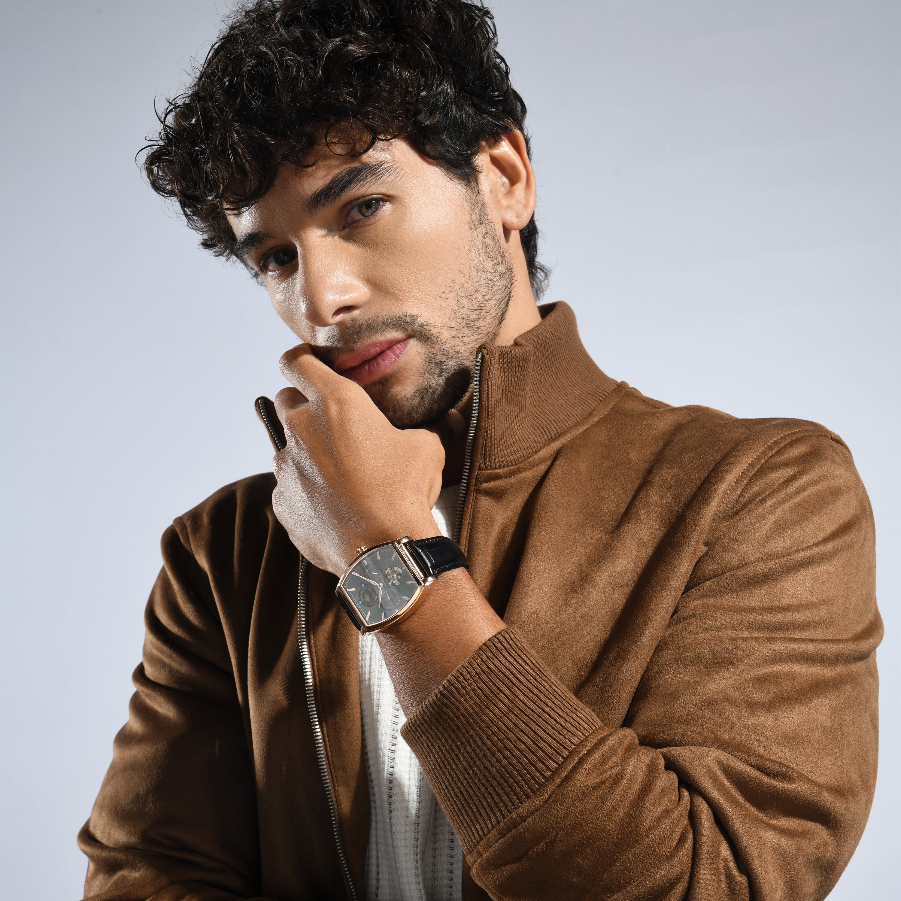 Britime Men Square Black watch