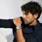 Britime Men Round Silver watch