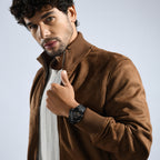 Britime Men Round Black watch