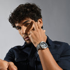 Britime Men Round Black watch