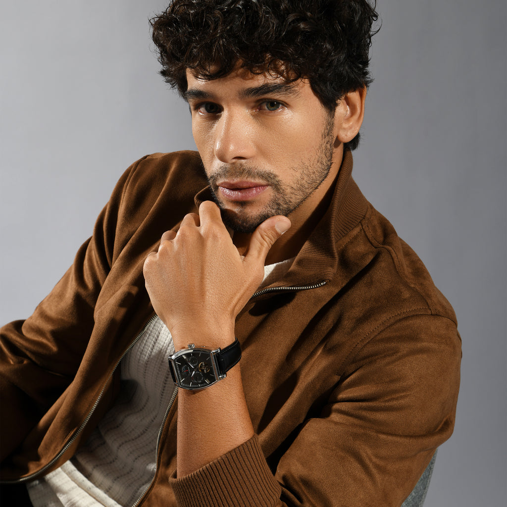 Britime Men Square Black watch