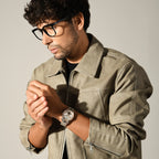 Celestial Men Automatic Silver Dial Chronograph Metal Watch 867-M30305