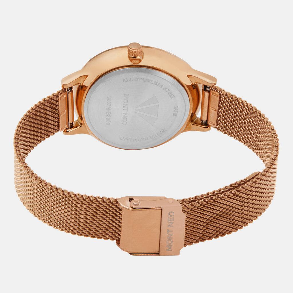 Mont Neo Women Round Silver watch