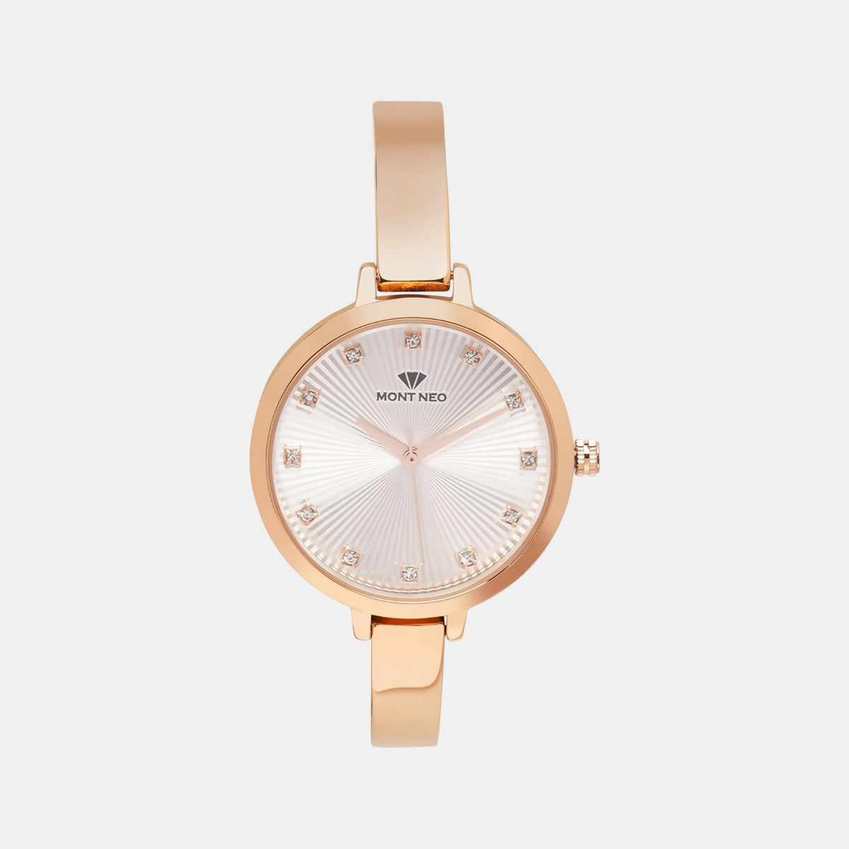 Women Quartz Rose Gold Dial Analog Stainless Steel Watch 9004T-M3307