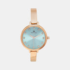 Women Quartz Blue Dial Analog Stainless Steel Watch 9004T-M3317