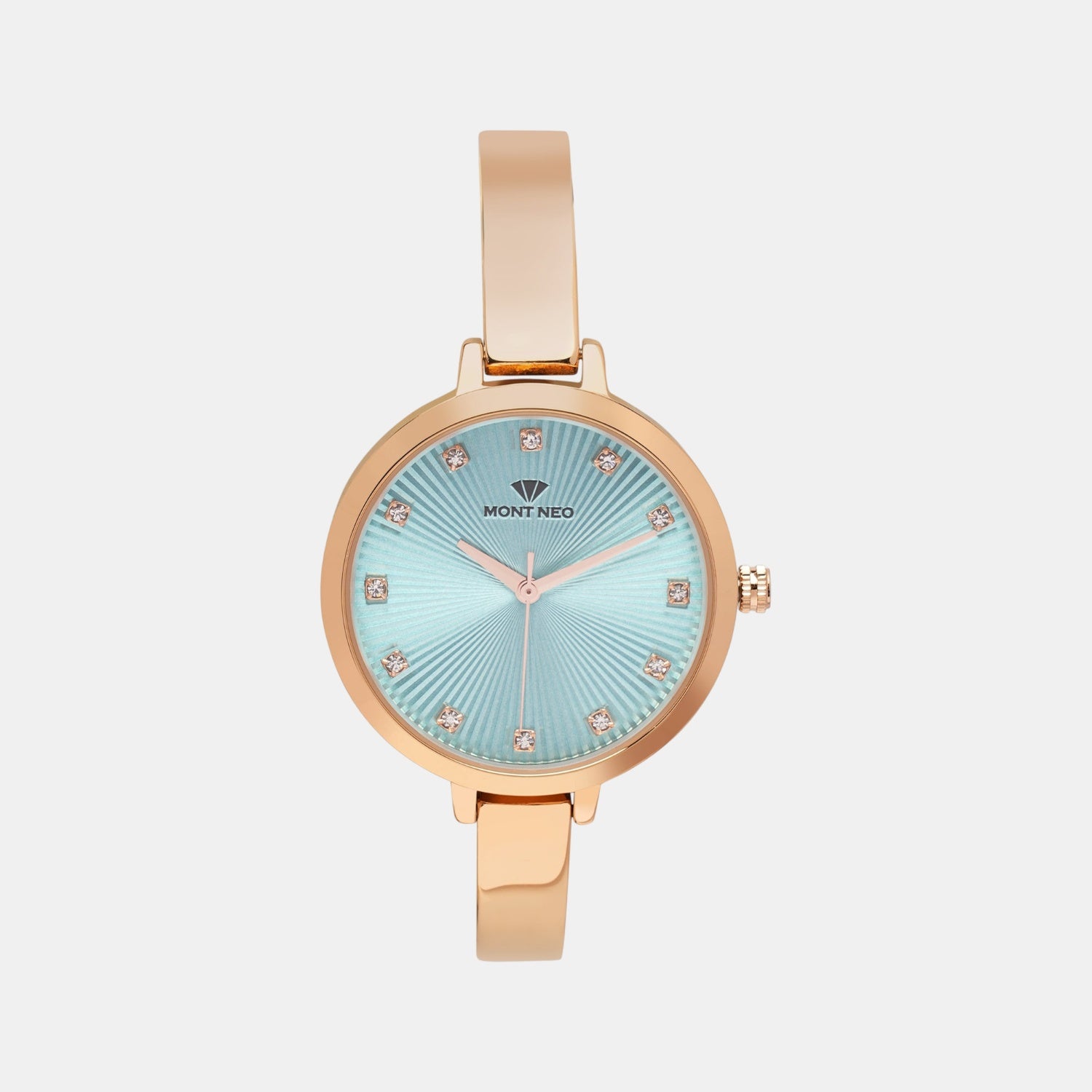 Women Quartz Blue Dial Analog Stainless Steel Watch 9004T-M3317