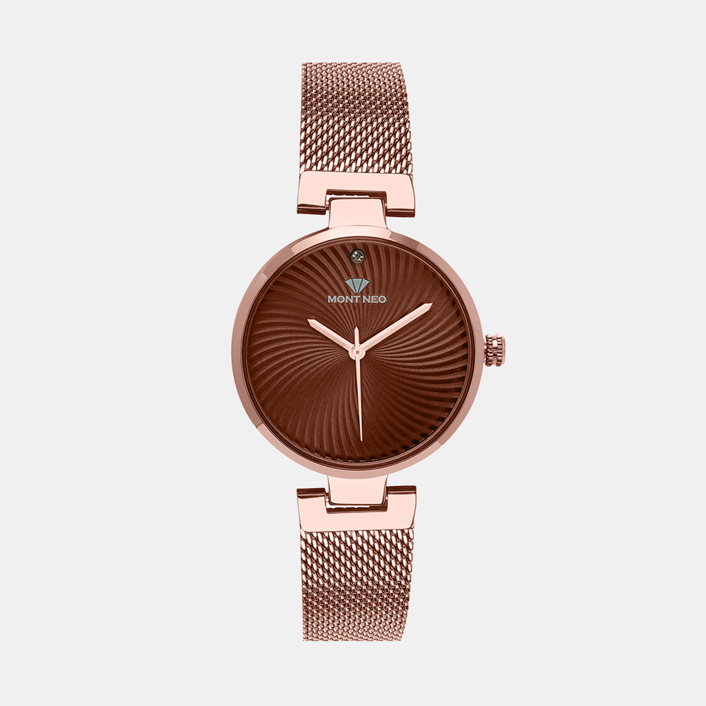 Mont Neo Round Brown Analog watch