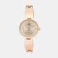 Women Quartz Rose Dial Analog Metal Watch 9008T-M3307