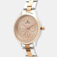 Women Quartz Rose Dial Chronograph Metal Watch 9009M-M1307