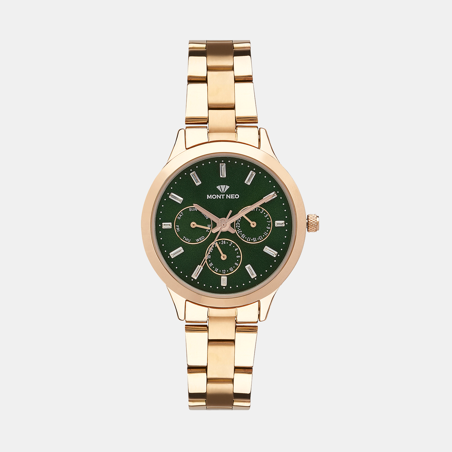 Mont Neo Round Green Chronograph watch