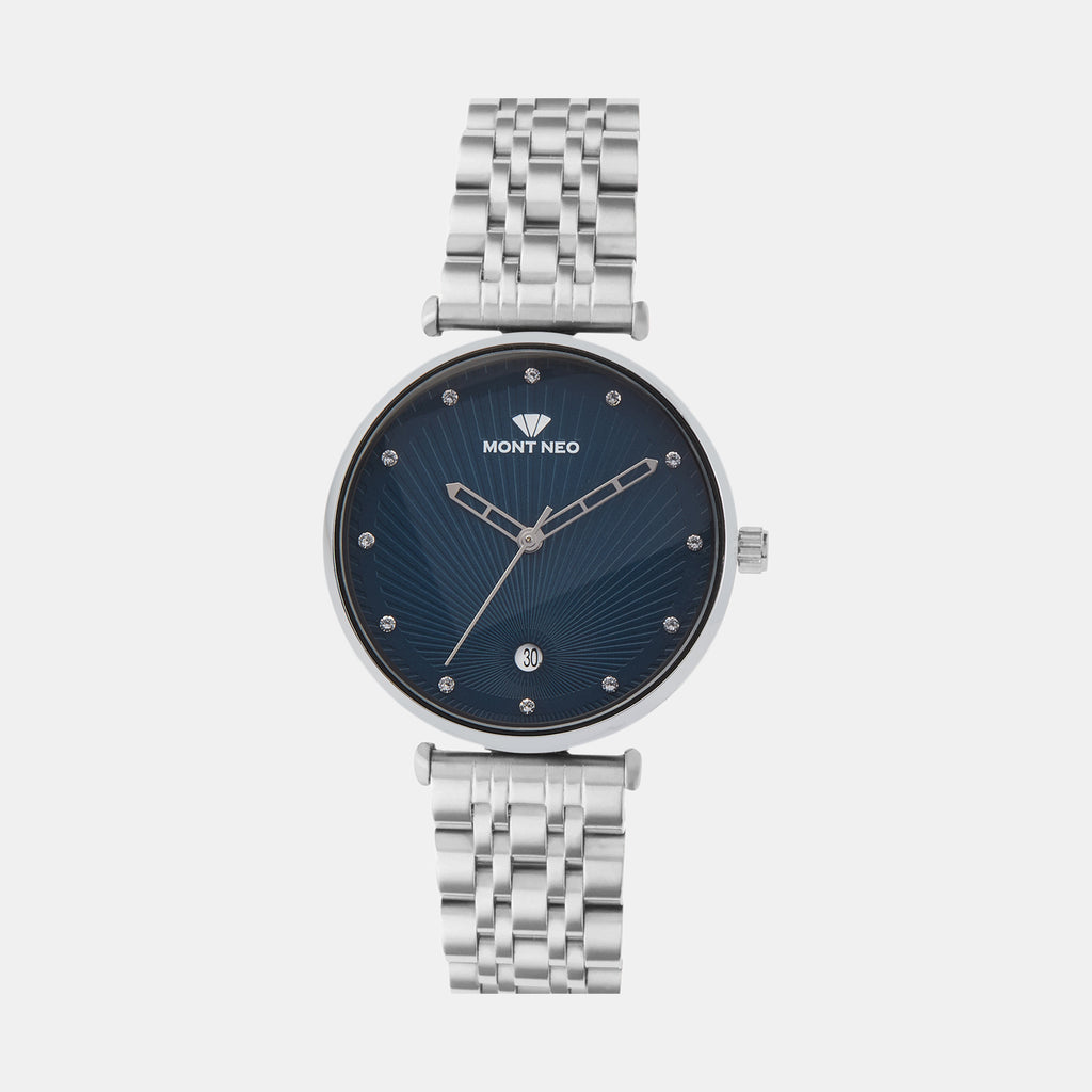 Mont Neo Round Blue Analog watch