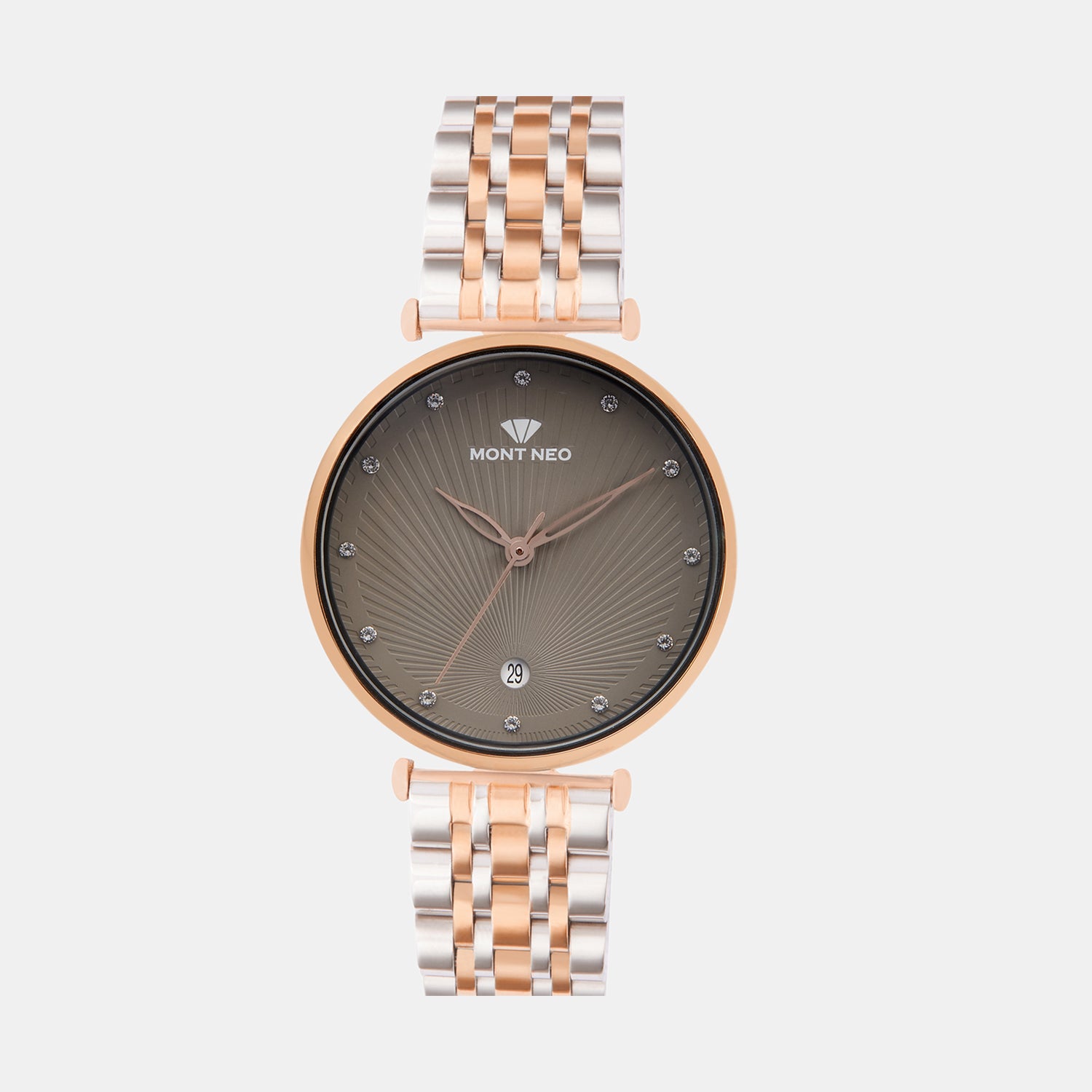 Mont Neo Round Grey Analog watch