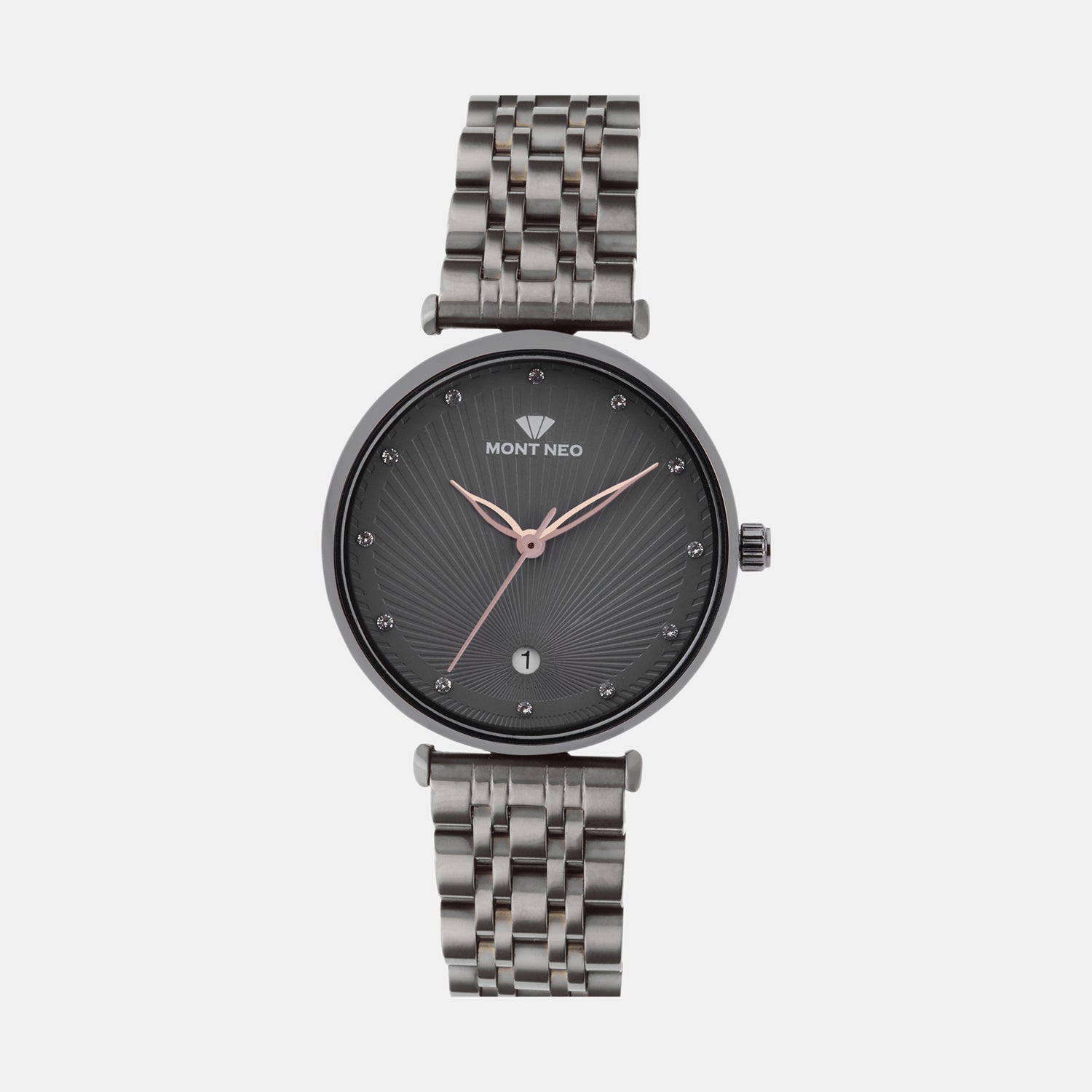 Mont Neo Round Grey Analog watch
